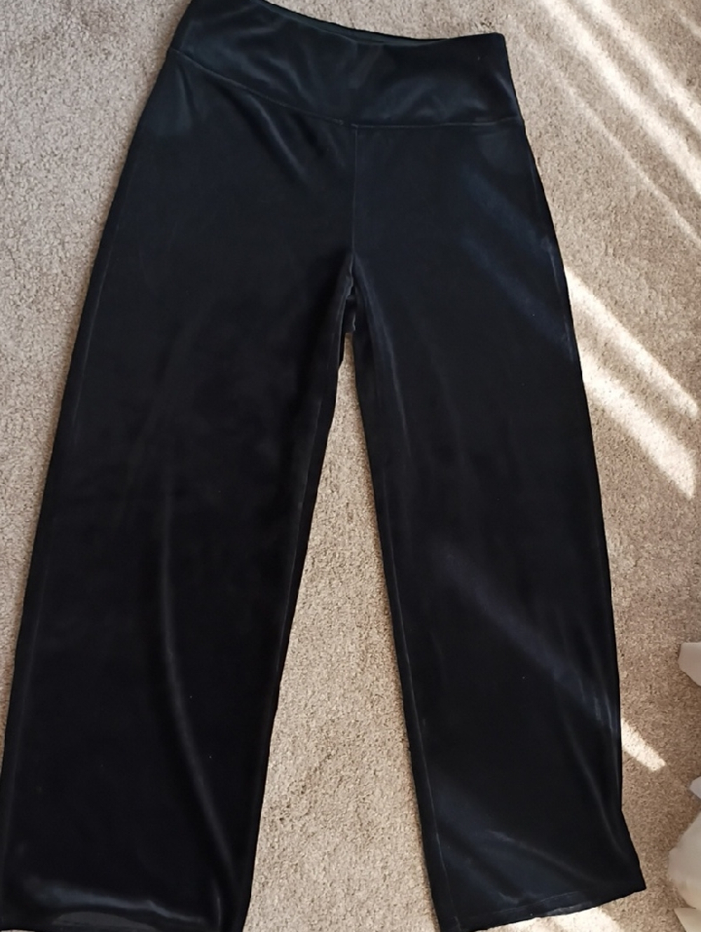 J. Jill Black Wide-Leg Smooth-Fit Pants